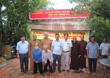 Ban Trị Sự Phật Giáo Huyện Đức Hoà Kết Hợp Ủy ban MTTQVN huyện Đức Hòa và UBND xã Tân Mỹ Khởi Công Xây Dựng Nhà Đại Đoàn Kết Tại Ấp Chánh Hội, Xã Tân Mỹ