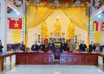 Phật giáo huyện Đức Hòa họp lệ tổng kết tháng 3 và triển khai Phật sự tháng 4