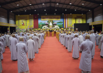 Long An: Ban tổ chức Đại Giới Đàn Liễu Lạc sinh hoạt nội quy đến chư giới tử tại giới trường