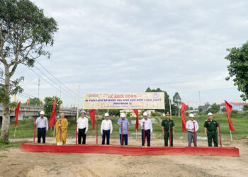 Hoà thượng Thích Minh Thiện tham dự lễ Khởi công công trình Di tích lịch sử Quốc gia Đồn Long Khốt giai đoạn 2