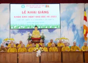 Tân An: Chùa Thiên Châu khai giảng khóa đạo đức hè chủ đề: Hiểu và thương lần thứ 6