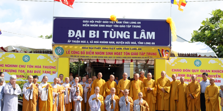 Đức Hòa: Lễ công bố điểm nhóm sinh hoạt tôn giáo tập trung Đại Bi Tùng Lâm