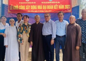 Đức Hòa: Ban Trị sự GHPGVN huyện phối hợp UBND, UB MTTQ xã Đức Lập Thượng tổ chức Lễ Khởi công xây dựng Nhà Đại đoàn kết năm 2023