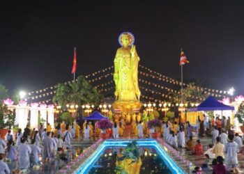 Đức Hòa: Chùa Linh Nguyên trang nghiêm tổ chức Lễ Vía Phật A Di Đà