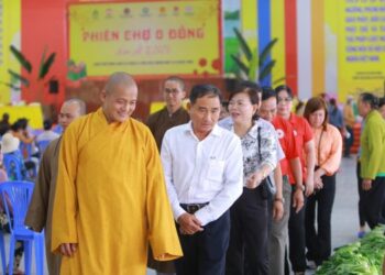 Chùa Pháp Minh tổ chức phiên chợ 0 đồng năm 2025