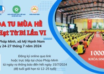 Chùa Pháp Minh thông báo tổ chức Khóa tu mùa hè năm 2024