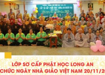 Lớp Sơ Cấp Phật Học Long An tổ chức Ngày Nhà Giáo Việt Nam 20/11/2023