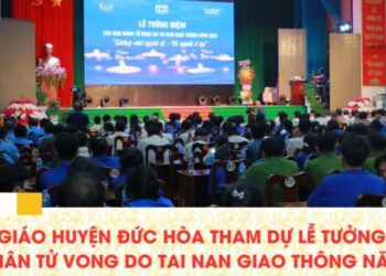 Chư tôn đức Phật giáo huyện Đức Hòa tham dự Lễ tưởng niệm các nạn nhân tử vong do tai nạn giao thông năm 2023