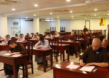 Kỳ thi Học kỳ I năm thứ I Lớp Sơ cấp Phật học Long An Khóa VIII (2023-2025)